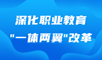 关注 | 教育部：深化职业教育“一体两翼”改革